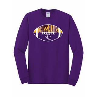 Cross Plains Buffaloes - Football Long Sleeve T-Shirt