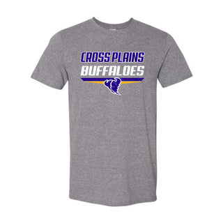 Cross Plains Buffaloes - Double Stripe T-Shirt