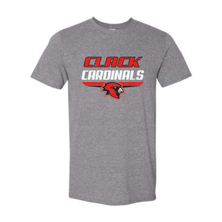 Clack Cardinals - Double Stripe T-Shirt