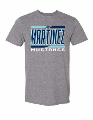 Martinez Mustangs - Split Stripe T-Shirt
