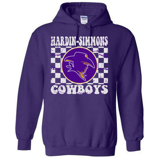 Hardin Simmons University Cowboys - Checkered Hoodie