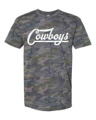 Hardin Simmons University Cowboys - Script with Tail Camo T-Shirt