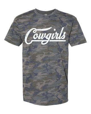 Hardin Simmons University Cowgirls - Script with Tail Camo T-Shirt