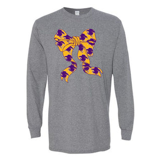 Hardin Simmons University Cowboys - Bow Mascot Long Sleeve T-Shirt