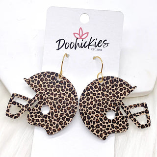 Animal Print Helmet Earrings