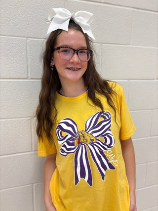 Wylie PTO - Striped Bow