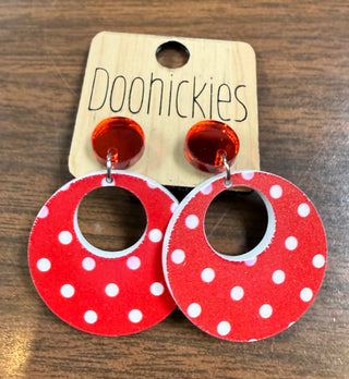 Polka Dot Spirit Double O Dangles