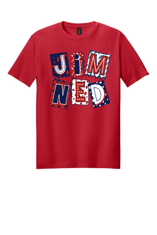 Jim Ned Indians - Scrapbook Box T-Shirt