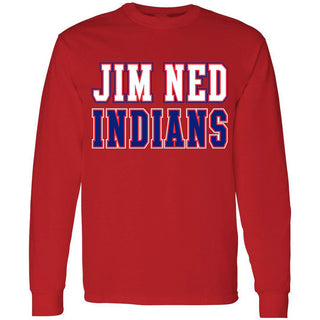 Jim Ned Indians - Color Block Long Sleeve T-Shirt