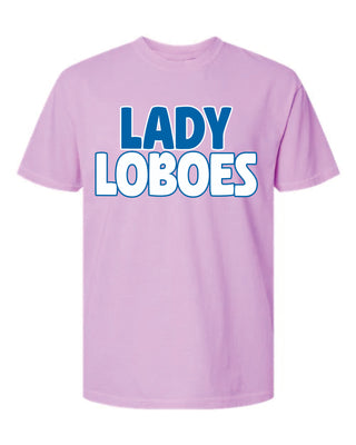 Lady Loboes Bright Comfort Colors Tee - Cisco Loboes Booster Club