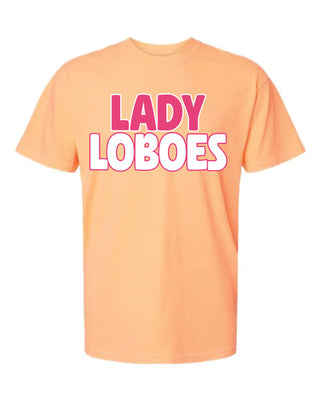 Lady Loboes Bright Comfort Colors Tee - Cisco Loboes Booster Club