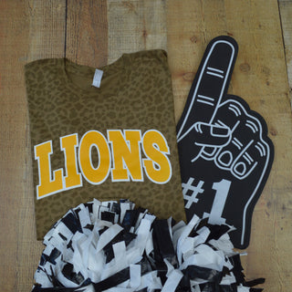 Stafford Lions - Arch with Animal Print T-Shirt