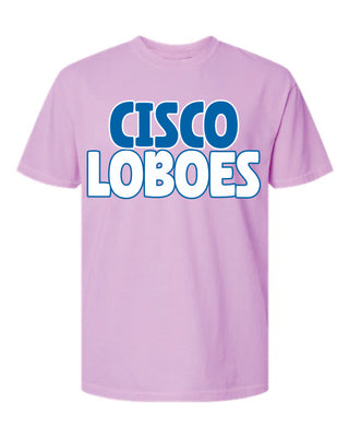 Cisco Loboes Bright Comfort Colors Tee - Cisco Loboes Booster Club