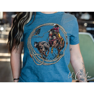 Breakaway Rope Circle - Western Tee