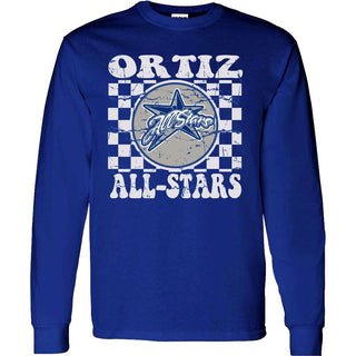 Ortiz All-Stars - Checkered Long Sleeve T-Shirt