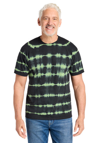 Port & Co® Allover Stripe Tie-Dye Tee PC142