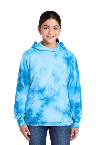Port & Co® Youth Crystal Tie-Dye Pullover Hoodie PC144Y