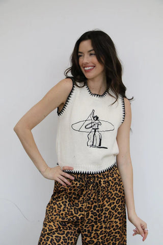 Roping Cowboy Sweater