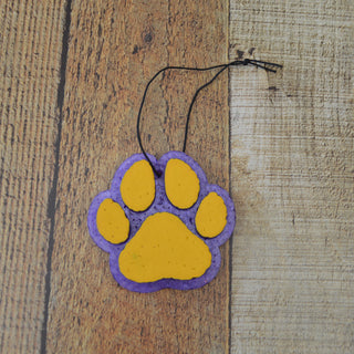 Paw Print Purple & Gold Car Scent