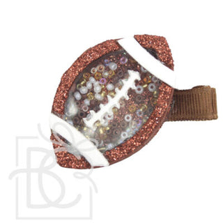 Football Shaker Hair Clip