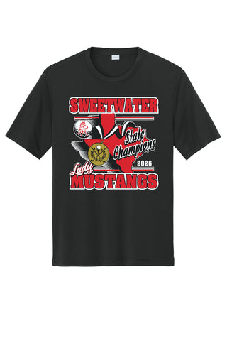 Sweetwater Lady Mustangs - State Champions on Black