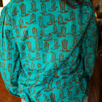 Sadie Boots Bowtie Long-Sleeve Top