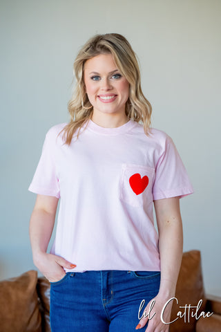 Heart - Valentines CC Pocket Tee