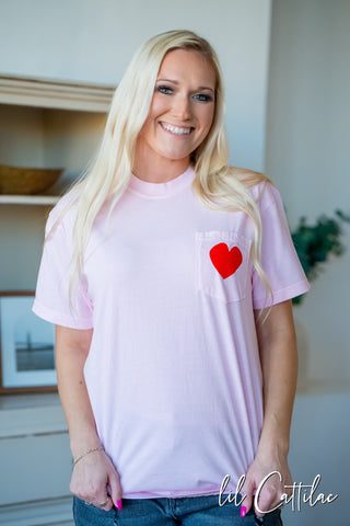 Heart - Valentines CC Pocket Tee