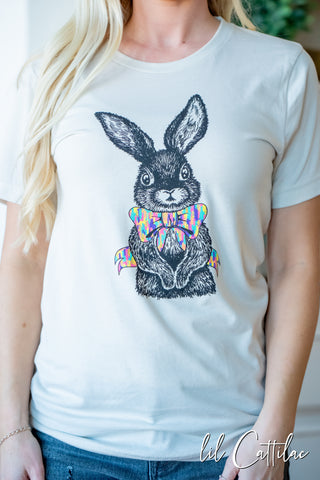 Bunny with Bow - Easter Tee