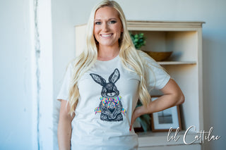 Bunny with Bow - Easter Tee