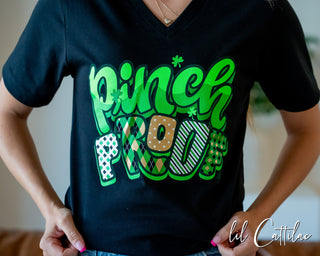 Pinch Proof - St. Patrick's Day V-Neck Tee