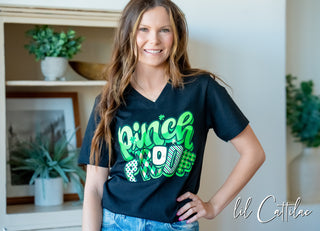 Pinch Proof - St. Patrick's Day V-Neck Tee