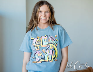 Teach - Bubble Letters CC Tee