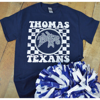 Thomas Texans - Checkered T-Shirt