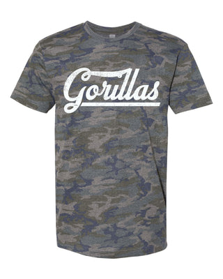 Trent Gorillas - Script with Tail Camo T-Shirt