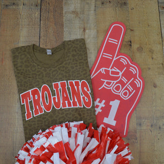 Taylor Trojans - Arch with Animal Print T-Shirt