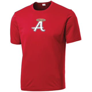 Angels Logo on Red Sport-Tek - San Antonio Baseball