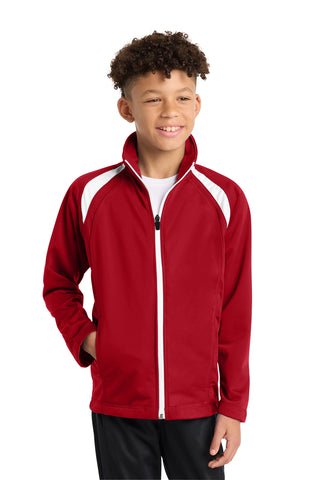 Sport-Tek® Youth Tricot Track Jacket. YST90
