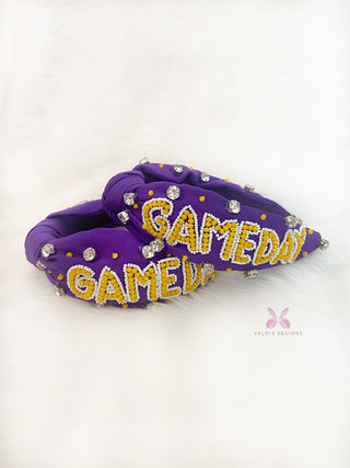 Purple & Gold Game Day Headband