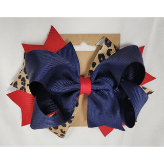 Red and Blue/Navy Bows