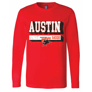 Austin Raiders - Stripe Shadow Long Sleeve T-Shirt