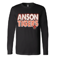 Anson Tigers - Stripes & Dots Long Sleeve T-Shirt