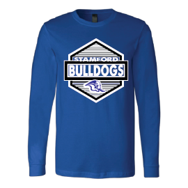 Stamford Bulldogs - Hexagon Long Sleeve T-Shirt
