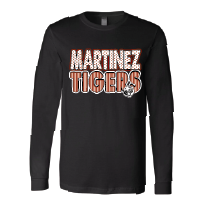 Martinez Tigers - Stripes & Dots Long Sleeve T-Shirt