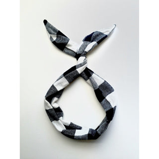 Black & White Plaid Headband