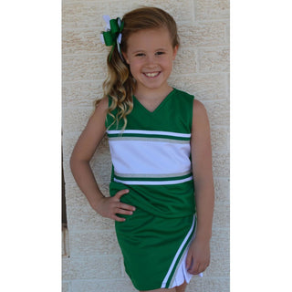 Green & White Cheer Suit