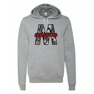 Mann Falcons - Stitched Flowers Hoodie