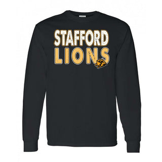 Stafford Lions - Stripes & Dots Long Sleeve T-Shirt