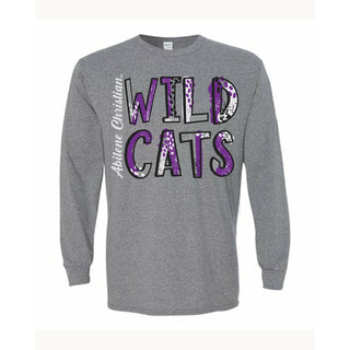 Abilene Christian University Wildcats - Splatter Long Sleeve T-Shirt