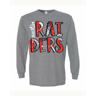 Austin Raiders - Splatter Long Sleeve T-Shirt